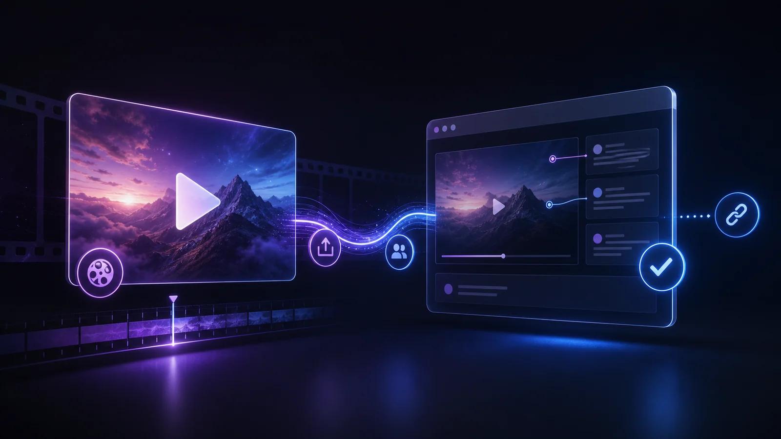From AI video export to client review: a link-based delivery workflow
