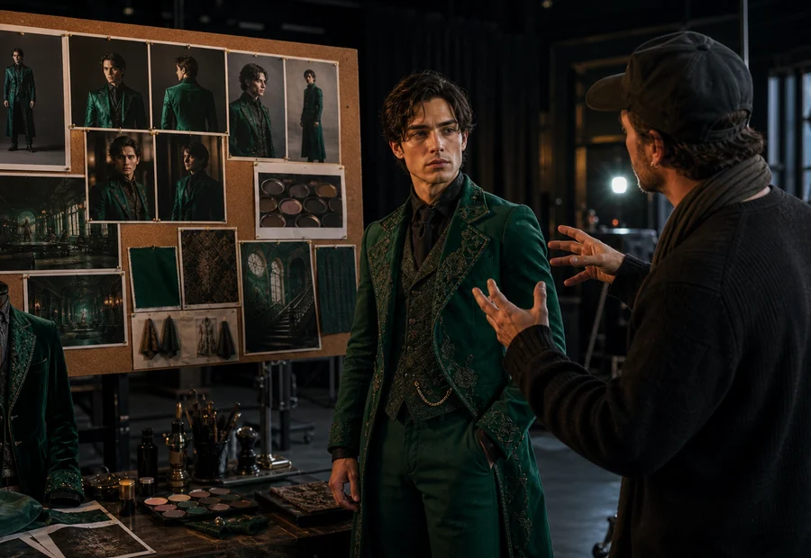 Character wardrobe and style cues prepared for Gemini Omni video tests