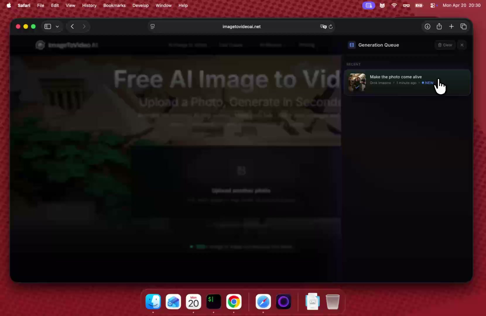 View and download generated video