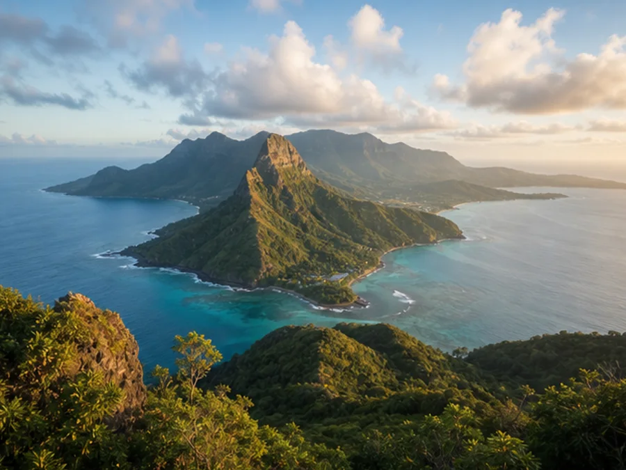 AI travel video scenic frame